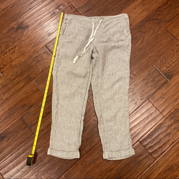 CASLON Drawstring Linen Pants. - Picture 2 of 7